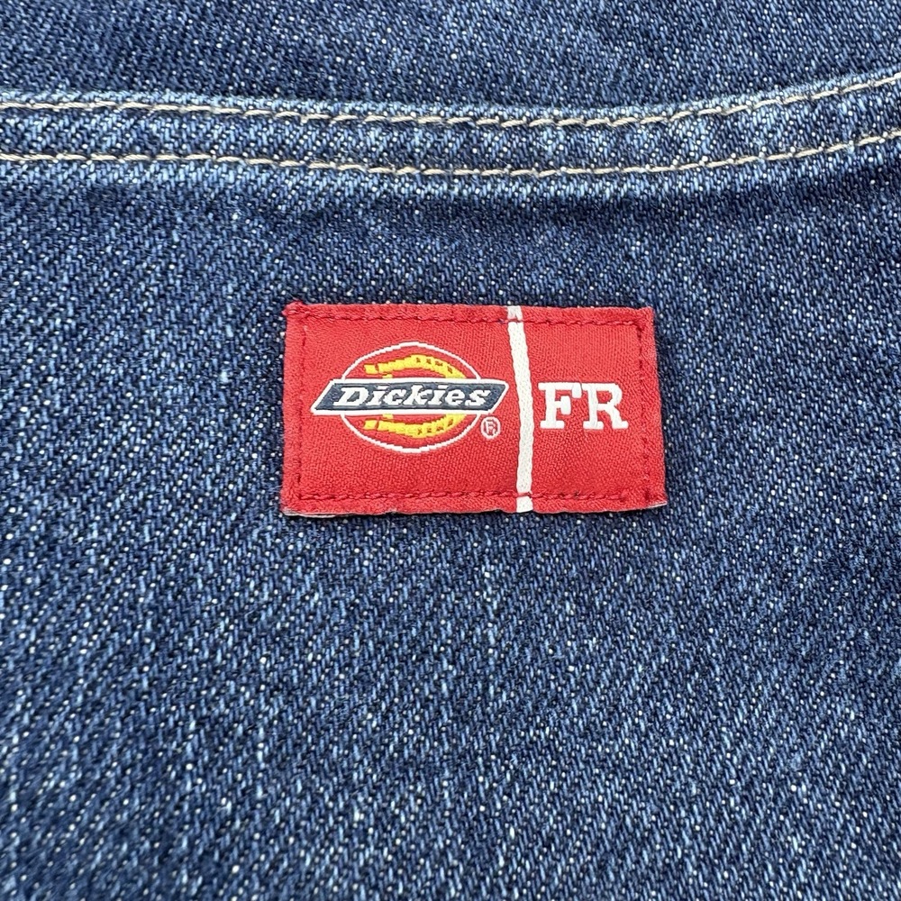 Dickies FR Carpenter Jeans Men's 34x30 Blue‎ Denim Straight Leg Workwear Utility - Picture 4 of 13